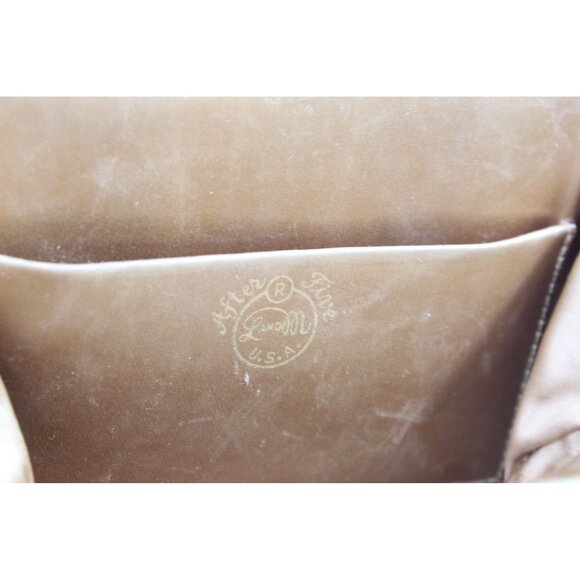 Vintage L & M After Five Bamboo Frame Clutch with Faux Lizard Finish and Attache - Picture 12 of 16